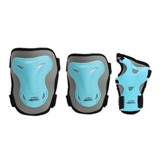 H716 ŠEDO- MODRÁ SOUPRAVA CHRÁNIČŮ VEL.M NILS EXTREME