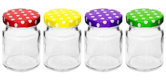 sklen.zavař.  90ml-12ks,kov.víčkem TO 56