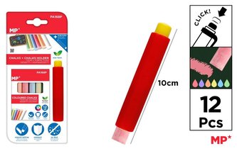 Kreda kolorowa z uchwytem 12 kolorów