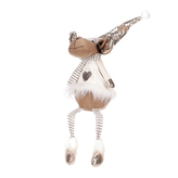 Sob látkový, visící nohy.