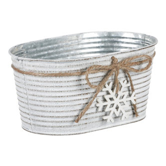 Obal kovový-truhlík, s dřevěnou vločkou AB2168-S