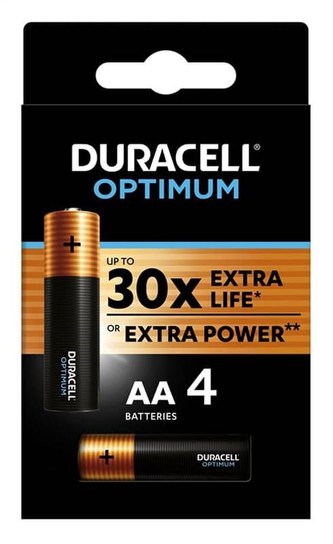 Baterie "Optimum", AA, 4 ks, DURACELL 10PP110015