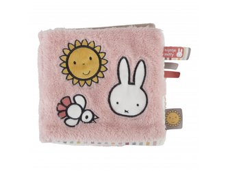 Textilní knížka s aktivitami králíček Miffy Fluffy Pink