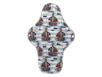 XL vložka (PUL) - Rybáři na jachtě, sv. modrý velur (kojenecký plyš)