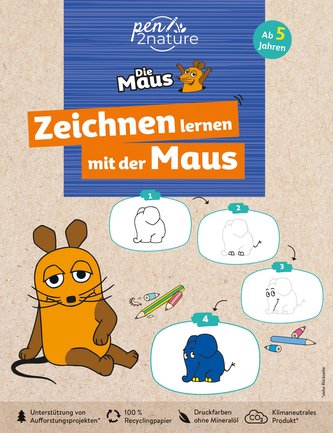 Zeichnen lernen mit der Maus. Zeichenschule für Kinder ab 5 Jahren