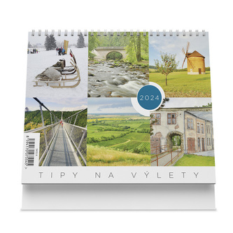 Tipy na výlety 2024 - stolní kalendář Tipy na výlety 2024 - stolní kalendář