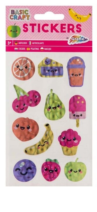 Samolepky 12 ks holografické/ 3D/ s pohyblivými očíčky