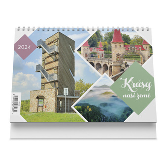 Krásy naší země 2024 - stolní kalendář