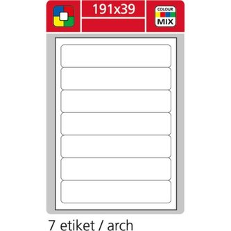 Uni. etikety S&K Label-past.žluté,191x39 mm,700 ks