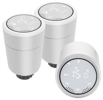 IMMAX NEO SMART sada 3x Termostatická hlavice Zigbee, TUYA IMMAX NEO SMART sada 3x Termostatická hlavice Zigbee, TUYA