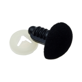 Čumáček plyšový - černá - 14x18 mm - 10ks