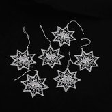 Háčkované závěsné hvězdy sada 6 ks