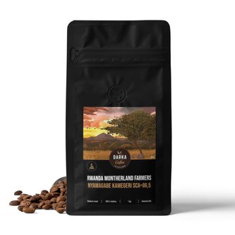 Rwanda Montherland Farmers Nyamagabe Kamegeri - zrnková káva  SCA 86,5, balení 1 kg