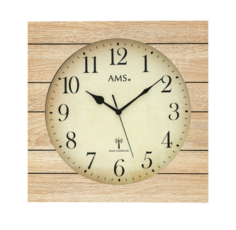 Designové nástěnné hodiny 5551 AMS řízené rádiovým signálem 34cm