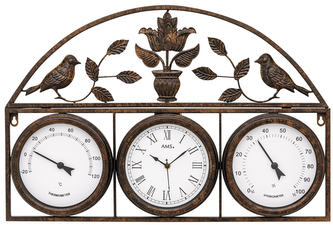 Designové nástěnné hodiny 5967 AMS řízené rádiovým signálem 66cm