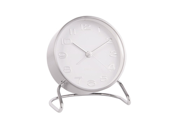 Designový budík 5763WH Karlsson 11cm