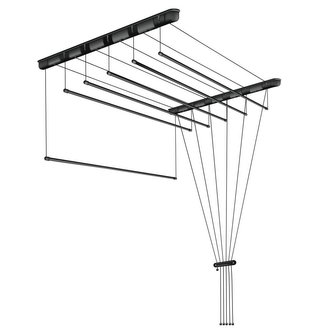 Sušák stropní 60x200 cm černý