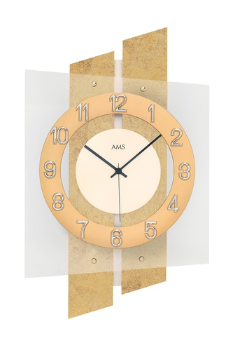 Designové nástěnné hodiny 5533 AMS řízené rádiovým signálem 46cm