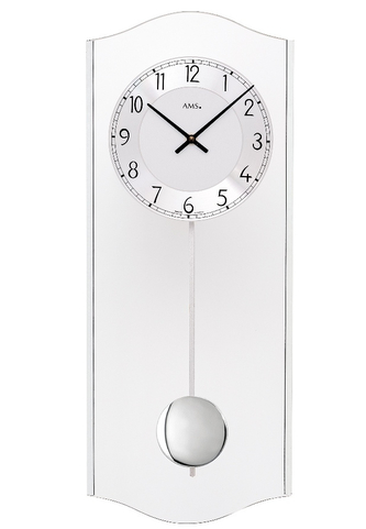 Moderní kyvadlové nástěnné hodiny 7478 AMS 50cm