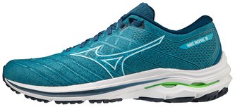 Mizuno WAVE INSPIRE 18 / Moroccan Blue/White/Gibraltar Sea Velikost boty: 40.5/7.0