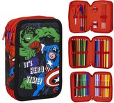 Školní trojdílné pouzdro Avengers: It´s Hero Time! (14 x 20 x 8 cm)