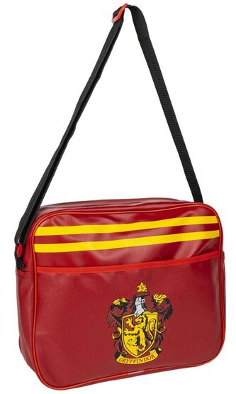 Taška na rameno školní Harry Potter: Nebelvírský erb (33 x 28 x 15 cm)