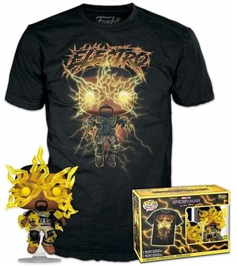 Funko POP! & Tee Box: Spider-Man: No Way Home- Electro (GITD) XL