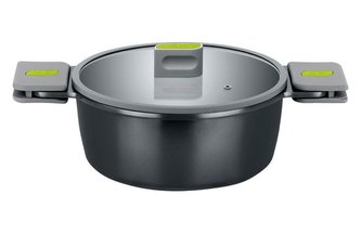 hrnec+PO skl. d24cm BRA LIFE (  l), keram., 2ucha, litina