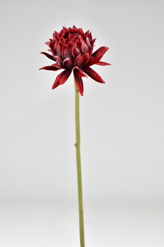 Umělá květina artyčok červený 60 cm