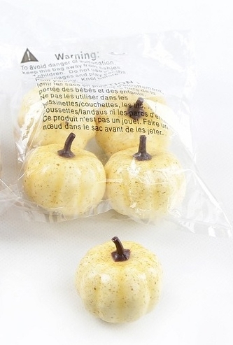 Ozdobná dýně krémová, sada 5 ks