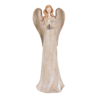 Anděl polyresinový, držicí srdce.