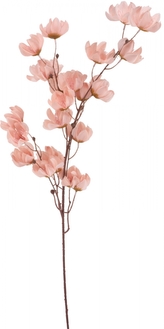 Umělá větvička Magnolie 97 cm pastelová růžová