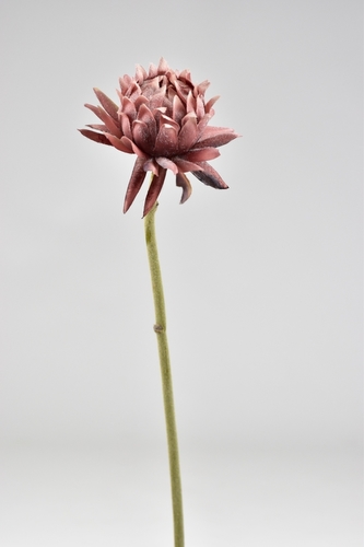 Umělá květina artyčok lila 60 cm