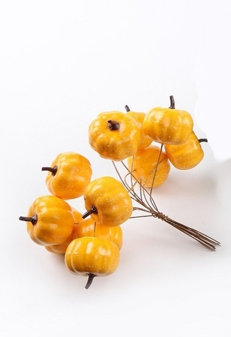 Oranžová dýně zápich, svazek 12 ks