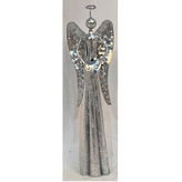 Anděl kovový na čajovou / LED svíčku.