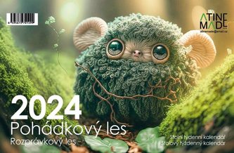 Kalendář 2024 Pohádkový les, stolní, týdenní, 225 x 150 mm