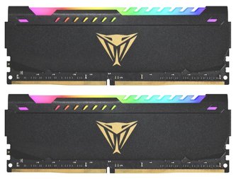 PATRIOT Viper Steel RGB 16GB DDR4 3200MHz / DIMM / CL16 / 1,35V / Heatshield / KIT 2x 8GB PATRIOT Viper Steel RGB 16GB DDR4 3200MHz / DIMM / CL16 / 1,35V / Heatshield / KIT 2x 8GB
