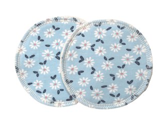 BIO Vložky do podprsenky s GOTS - Sedmikrásky u potoka (biobavlněný úplet)