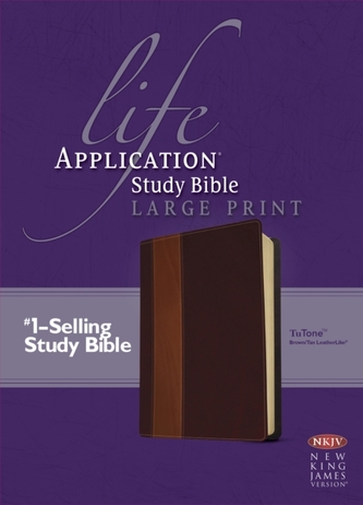 NKJV Life Application Study Bible Large Print, Brown/Tan