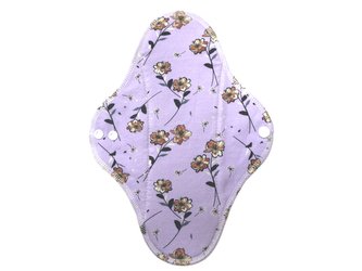 Noční vložka (Bavlněné froté s PUL) - Lila chmýří (bavlněný úplet)