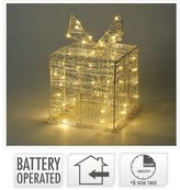 DÁREK 15cm, 30LED, vánoční dek.