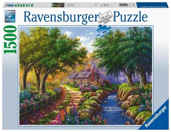 Puzzle 1500 Chatka nad rzeką Puzzle 1500 Chatka nad rzeką