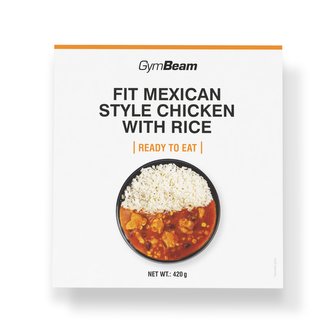FIT Kuřecí s rýží na mexický způsob Ready to eat - GymBeam - 420 g