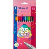 Linery "Triplus334", 10 barev, sada, 0,3 mm, STAEDTLER 334 BK10 TA