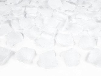 Płatki róż w woreczku białe