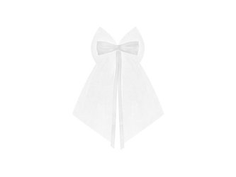 Kokarda biała 18cm 2szt