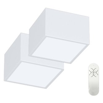 IMMAX NEO sada 2x CANTO SMART stropní svítidlo 15x15cm 12W bílé Zigbee 3.0 + DO, TUYA IMMAX NEO sada 2x CANTO SMART stropní svítidlo 15x15cm 12W bílé Zigbee 3.0 + DO, TUYA