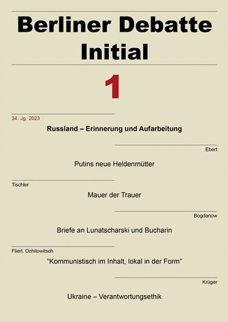 Berliner Debatte Initial 34 (2023) 1
