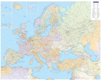 Europakarte politisch Poster 1:4,5 Mio.