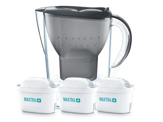 konvice 2,4l BRITA MARELLA Memo, černá, vč.3ks MX+ PO_1